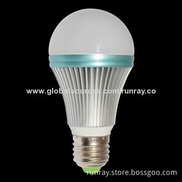 Factory Price 7W Dimmable LED Bulb, 85-265V AC or 12V DC, Aluminum Housing, CE Mark